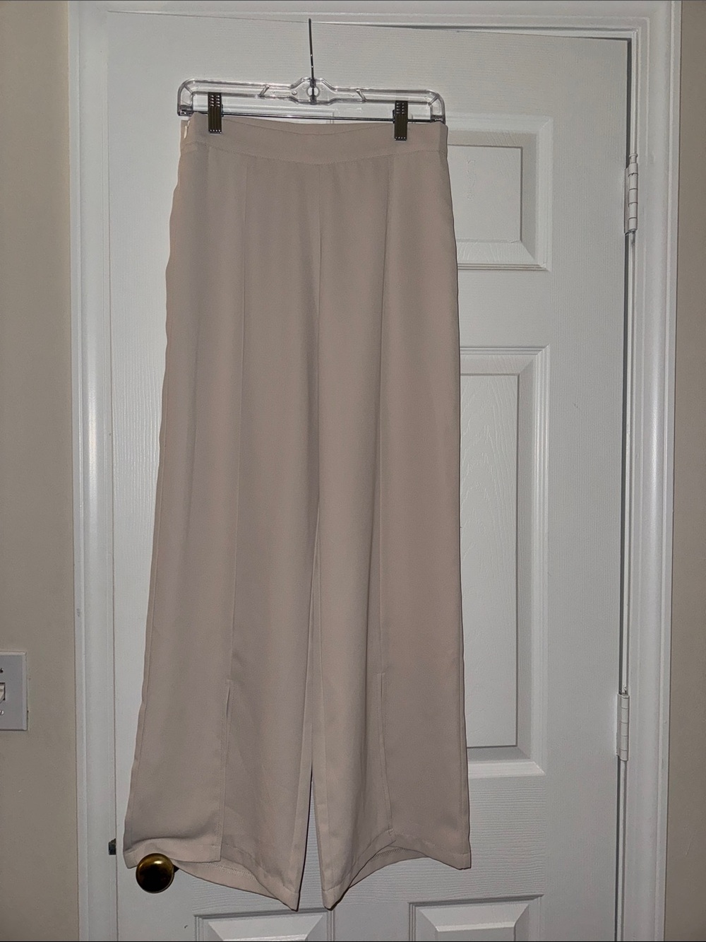 Unbranded Wide Leg Cream Trousers